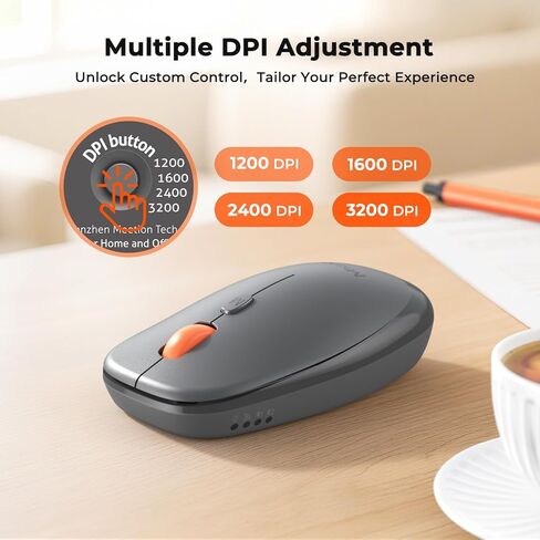 MEETION Bluetooth Keyboard and Mouse, Wireless Keyboard Mouse, Low-Profile Quiet Keys Full Size Keyboards and 4 Adjustable DPI Mouse for Windows/Laptop/PC/MacBook/Mac, New Version in Kuwait