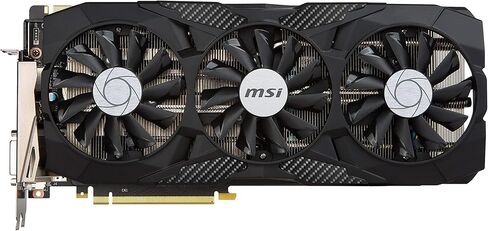 MSI Gaming GeForce GTX 1080 8GB GDDR5X SLI DirectX 12 VR Ready Graphics Card (GTX 1080 DUKE 8G OC) (Renewed) in Kuwait