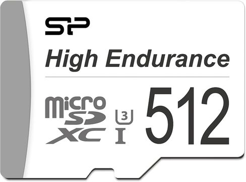 بطاقة ذاكرة UHS-I microSDXC عالية التحمل بسعة 512 جيجابايت من Silicon Power مع محول SD in Kuwait
