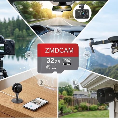 عبوتان من بطاقة TF بسعة 32 جيجابايت، وبطاقة Micro SD عالية السرعة، وبطاقة ذاكرة U1 C10 A1 TF تصل إلى 90 متر/الثانية للهواتف الذكية/الأجهزة اللوحية/الكاميرات/وحدات التحكم بالألعاب in Kuwait