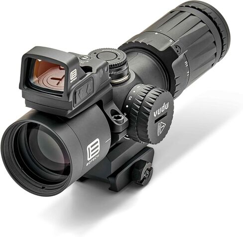 EOTECH Vudu 4-12x36 FFP Riflescope فائق القصر - مجموعة حزمة شبكية MD5 (MRAD) تحتوي على Riflescope، حامل متكامل، EFLX مع جبل in Kuwait