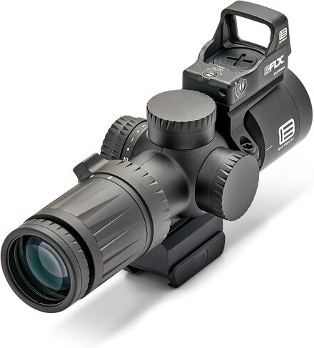 EOTECH Vudu 4-12x36 FFP Riflescope فائق القصر - مجموعة حزمة شبكية MD5 (MRAD) تحتوي على Riflescope، حامل متكامل، EFLX مع جبل in Kuwait