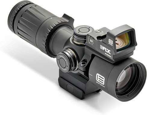 EOTECH Vudu 4-12x36 FFP Riflescope فائق القصر - مجموعة حزمة شبكية MD5 (MRAD) تحتوي على Riflescope، حامل متكامل، EFLX مع جبل in Kuwait
