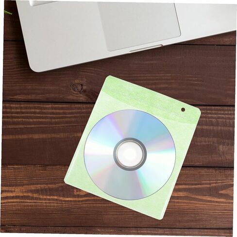 200 قطعة من أغلفة أقراص DVD البلاستيكية وحامل أقراص تخزين الأقراص المضغوطة من Uonlytech، أكياس تخزين الوسائط المحمولة مقاس 12 سم من البولي بروبلين للاستخدام في السيارة والمنزل، عبوة اقتصادية بألوان عشوائية in Kuwait