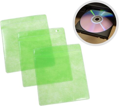 Artibetter 200 قطعة CD DVD أكمام بلاستيكية 12 سنتيمتر أكياس تخزين الوسائط المحمولة القرص حارس للسيارة المنزل مكتب السفر لون عشوائي in Kuwait
