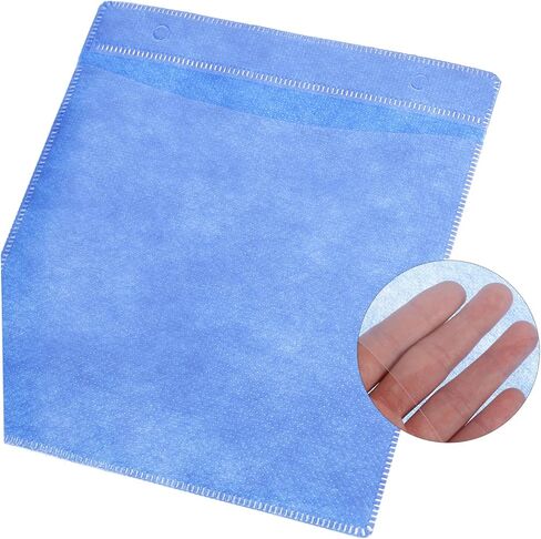 Zerodeko 200pcs CD DVD Plastic Sleeves 12cm Media Storage Holders Reusable Protective Plastic Sleeve for Car and Home Organization Random Color in Kuwait