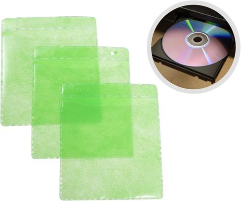 200 قطعة 12 سنتيمتر CD DVD البلاستيك الأكمام أصحاب التخزين مع رفرف أكياس حارس الوسائط المحمولة للسيارة وتنظيم المنزل لون عشوائي in Kuwait