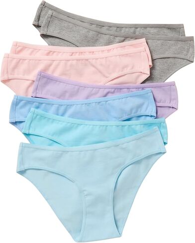 Yellowberry - Petal Pima Cotton Best Girls Most Comfortable Quality Underwear Bundle for Tweens Teens (Pack of 6) in Saudi Arabia