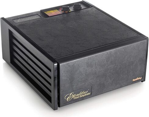 Excalibur 3526TB 5-Tray Electric Food Dehydrator with Temperature Settings and 26-hour Timer Automatic Shut Off Includes Guide to Dehydration, 5-Tray, Black in Kuwait