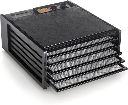 Excalibur 3526TB 5-Tray Electric Food Dehydrator with Temperature Settings and 26-hour Timer Automatic Shut Off Includes Guide to Dehydration, 5-Tray, Black in Kuwait