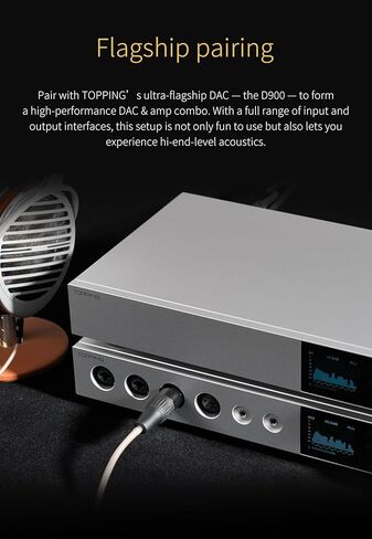 Topping A900 Ultra-Flagship Headphone Amplifier - 151dB DNR/SNR 22000mW×2@16Ω Max Output Power Independent Preamplifier in Kuwait