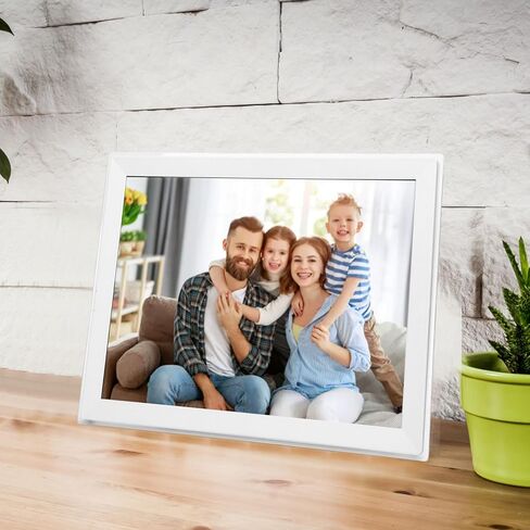 EBTOOLS 15 Inch Digital Picture Frame Electronic Photo Frame WiFi with 32GB Storage 178 Wide Viewing Angle for Home Office Decor (US Plug) in Kuwait
