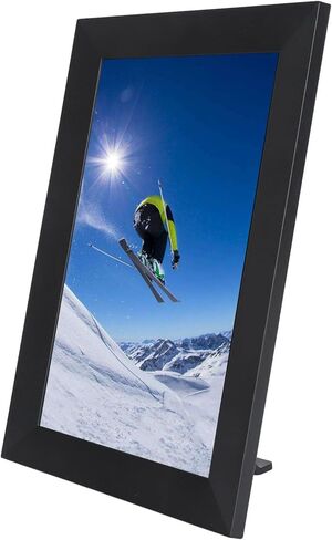 إطار صور رقمي SUNGOOYUE مقاس 10.1 بوصة، شاشة لمس IPS بدقة 1280 × 800 إطار صور إلكتروني واي فاي مع التحكم في التطبيق ومستشعر الجاذبية، لحفلات الزفاف المنزلية (قابس أمريكي 100‑240 فولت) in Kuwait