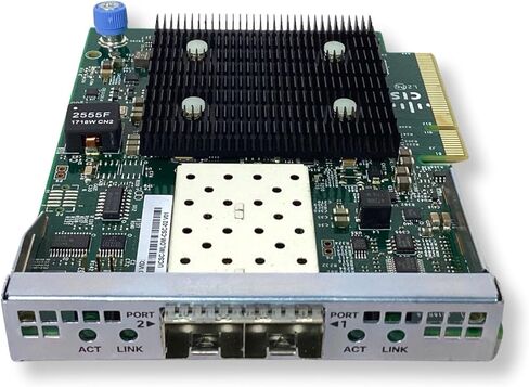 Cisco UCSC-MLOM-C10T-02= بطاقة الواجهة الافتراضية UCS 1227T - محول الشبكة - PCI Express 2.0 x8 - 10Gb Ethernet / FCoE x 2 - لـ UCS C220 M4، SmartPlay Select C220 M4، SmartPlay Select C240 ​​M4، SmartPlay Select C240 ​​M4L in Kuwait