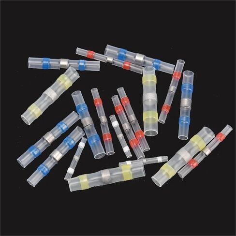 طرف لحام للانكماش الحراري، IP67 مقاوم للماء، أنبوب انكماش حراري لتوصيل المعدات الكهربائية، طرف موصل سلكي (250 قطعة-صندوق) in Kuwait