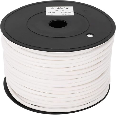 Cable Protector Printable White 70m Petal Shape Cord Protective Tube with Tight Grip 3mm Diameter for Phone Computer Charger Wires PVC Material in Kuwait