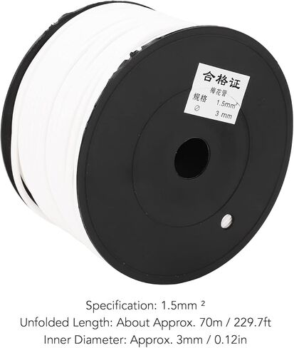 Cable Protector Printable White 70m Petal Shape Cord Protective Tube with Tight Grip 3mm Diameter for Phone Computer Charger Wires PVC Material in Kuwait