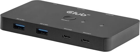Club3D CSV-2512 Dual USB-C to HDMI PD3.0 KVM Switch 100W 4K60Hz in Kuwait