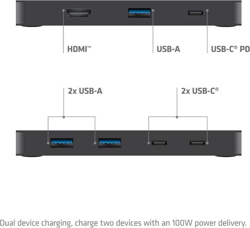 Club3D CSV-2512 Dual USB-C to HDMI PD3.0 KVM Switch 100W 4K60Hz in Kuwait