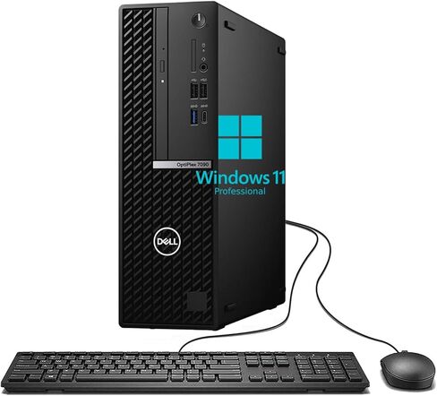 Dell OptiPlex 7090 SFF Desktop Computer PC, Intel Core i7-10700 up to 4.8GHz, 16GB DDR4 RAM, 512GB SSD, WiFi, Bluetooth, Keyboard & Mouse, Windows 11 Pro (Renewed) in Kuwait