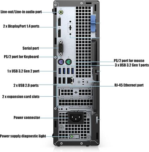 Dell OptiPlex 7090 SFF Desktop Computer PC, Intel Core i7-10700 up to 4.8GHz, 16GB DDR4 RAM, 512GB SSD, WiFi, Bluetooth, Keyboard & Mouse, Windows 11 Pro (Renewed) in Kuwait