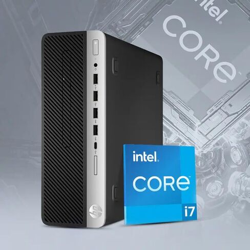 HP ProDesk 600 G5 SFF Desktop Computer PC, 9th Gen Octa-Core i7-9700, 8GB DDR4, 256GB SSD, Keyboard and Mouse, WiFi, Bluetooth, Windows 11 Pro (Renewed) in Kuwait