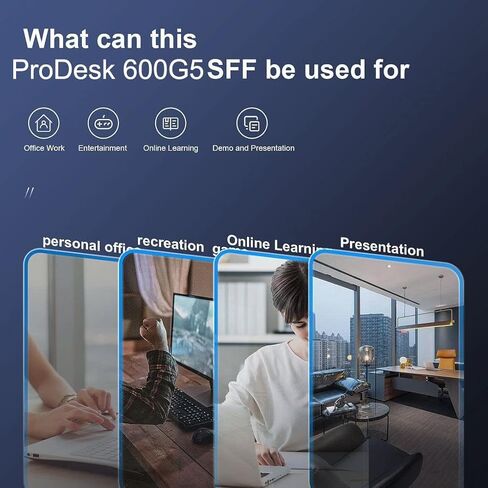 HP ProDesk 600 G5 SFF Desktop Computer PC, 9th Gen Octa-Core i7-9700, 8GB DDR4, 256GB SSD, Keyboard and Mouse, WiFi, Bluetooth, Windows 11 Pro (Renewed) in Kuwait