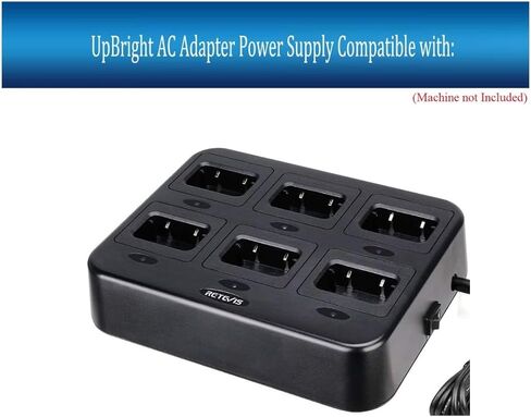UpBright 5V AC/DC Adapter Compatible with Retevis RTC21 RTC22 RTC27 RTC48 RTC68 RTC777 Six-Way Battery Charger RT68 RT53 RT48 RT28 RT27 RT22 RT21 Radio DSA-24PFS-05FCA 050400 5VDC 4A Power Supply Cord in Kuwait