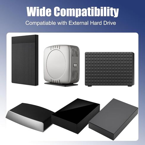 مصدر طاقة 12 فولت متوافق مع Seagate Backup Plus SRD0SD0، Expansion SRD00F2، FreeAgent GoFlex Desk، WD My Book، محرك الأقراص الصلبة الخارجي SimpleTech والمزيد - شاحن محول تيار متردد 12 فولت 2 أمبير سلك 6.6 قدم in Kuwait
