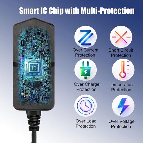 مصدر طاقة 12 فولت متوافق مع Seagate Backup Plus SRD0SD0، Expansion SRD00F2، FreeAgent GoFlex Desk، WD My Book، محرك الأقراص الصلبة الخارجي SimpleTech والمزيد - شاحن محول تيار متردد 12 فولت 2 أمبير سلك 6.6 قدم in Kuwait