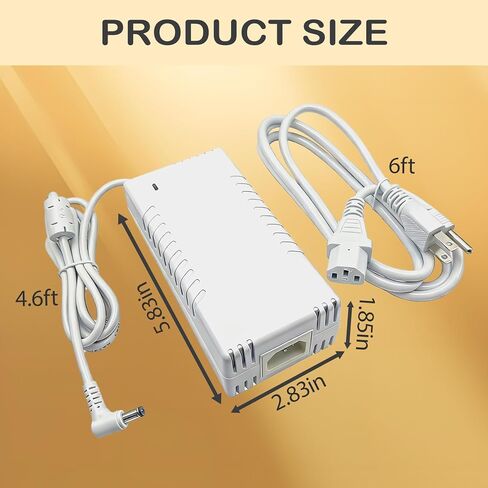 محول طاقة 54 فولت متوافق مع UniFi XG 6 PoE US-XG-6POE USW-Ultra-210W 6 8 منافذ تبديل ADS-210NX-48-1 540210E ADS-210NX-48-1540210E استبدال شاحن سلك إمداد الطاقة الأبيض 210 وات in Kuwait