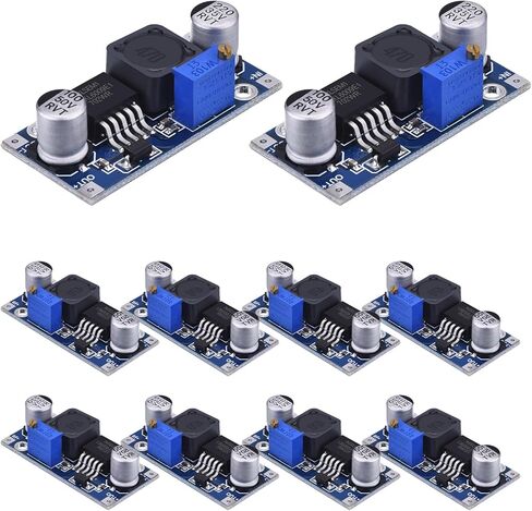 10 Pack XL6009 DC-DC Boost Converter Module, 400KHz High Frequency Step Up Voltage Regulator, Input 3V-32V to Output 5V-35V Adjustable Power Supply Board for Arduino, Raspberry Pi, DIY Projects in Kuwait