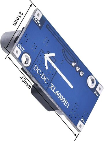 10 Pack XL6009 DC-DC Boost Converter Module, 400KHz High Frequency Step Up Voltage Regulator, Input 3V-32V to Output 5V-35V Adjustable Power Supply Board for Arduino, Raspberry Pi, DIY Projects in Kuwait