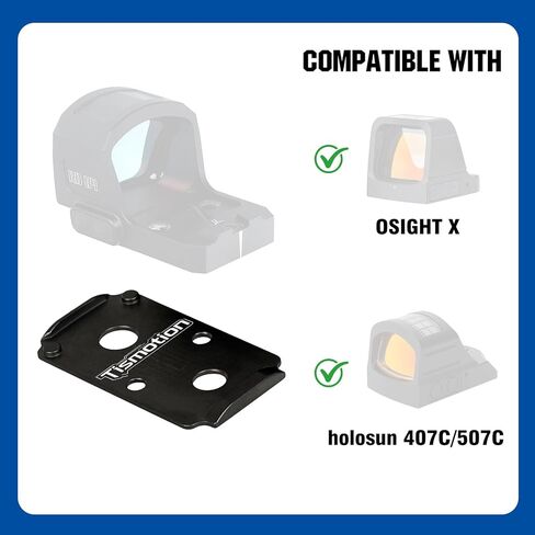 Red Dot Mounting Plate Compatible with Smith & Wesson MP 2.0 Optics Ready,CORE Compatible with Holosun 407C,507C,508T,Trijicon RMR,SRO,ohhunt RD U2,RD U4 in Kuwait