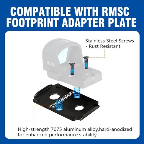 Red Dot Mounting Plate Compatible with Smith & Wesson MP 2.0 Optics Ready,CORE Compatible with Holosun 407C,507C,508T,Trijicon RMR,SRO,ohhunt RD U2,RD U4 in Kuwait