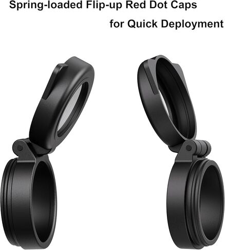 Red Dot Lens Cover Flip Up See-Through Caps Optics Cover 2-Pack for Romeo5 (Not fit Gen II) and 28mm Outer Diameter Lips Similar Red Dot Sights in Kuwait