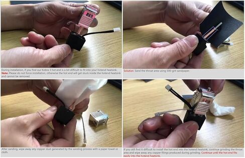 طقم Hotend مكون من 3 قطع لكوبرا 3، طقم بثق رأس الطباعة المجمع مع 9 فوهات نحاسية 0.2/0.4/0.6 مم، 30 إبرة تنظيف، 3 غطاء سيليكون ومفتاح ربط 6 مم، متوافق مع مجموعة Anycubic Kobra 3/Kobra 3 in Kuwait