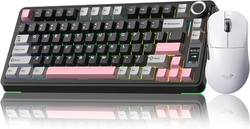 AULA Wireless Keyboard and Mouse Combo, S75 Pro Mechanical Keyboard SC900 Max Wireless Mouse in Kuwait