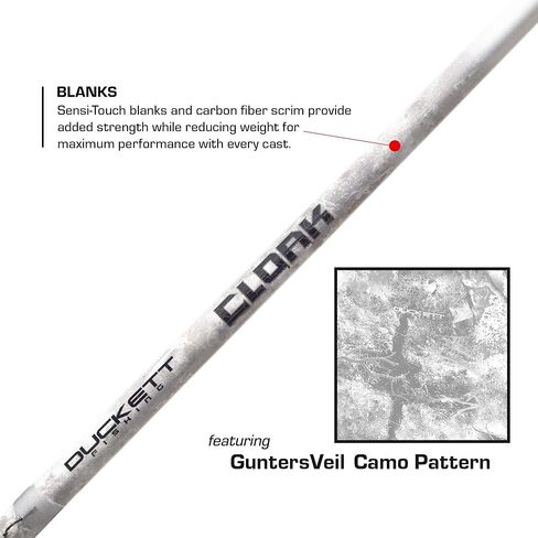 Duckett Fishing Cloak Casting and Spinning Fishing Rod's, GuntersVeil Camo Pattern in Kuwait