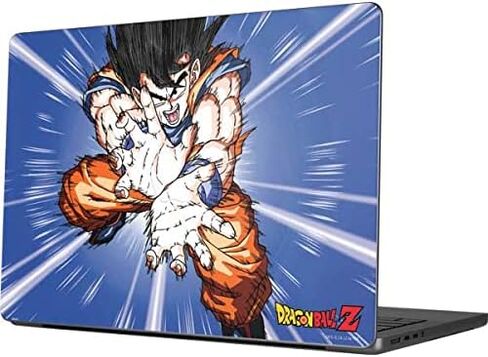 ملصق Skinit للكمبيوتر المحمول متوافق مع جهاز MacBook Pro 14in (2021) - تصميم Dragon Ball Z Dragon Ball Z Goku Blast المرخص رسميًا in Kuwait