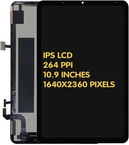 A-MIND for iPad Air 5 2022 10.9 inches Screen Replacement for iPad Air 2022 A2589 A2591 LCD Display Touch Digitizer Full Assembly with Repair Tool Kits(Black) in Kuwait