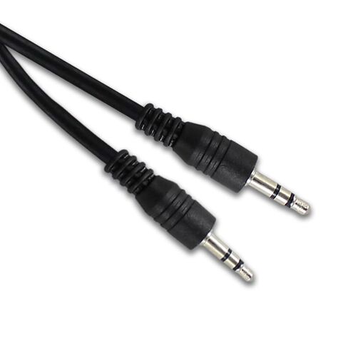Fenzer 2 Pack AUX Cable, (6.6ft/2m, Hi-Fi Sound) 3.5mm TRS Auxiliary Audio Cable Cord Compatible with Car, Home Stereos, Speaker, iPod, iPad, Headphones, Sony, Echo Dot, Beats (Black) in Kuwait