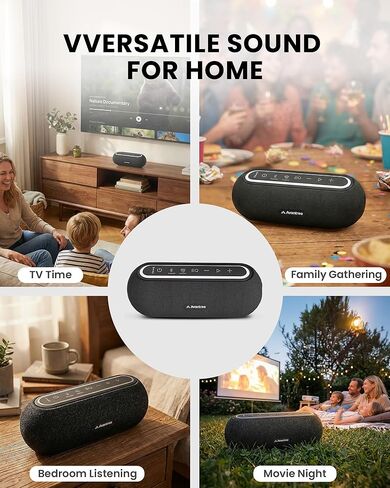 Avantree Harmony A2 Solo – Bluetooth Speaker with Auracast Expansion, Expandable Add-On for Harmony A2 System, 3 EQ Sound Modes, Easy Top Controls & Horizontal Design for Home Listening in Kuwait