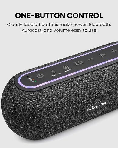 Avantree Harmony A2 Solo – Bluetooth Speaker with Auracast Expansion, Expandable Add-On for Harmony A2 System, 3 EQ Sound Modes, Easy Top Controls & Horizontal Design for Home Listening in Kuwait