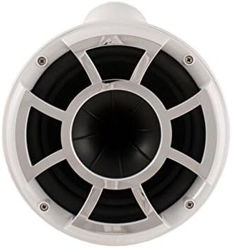 Wet Sounds REV 10 W-FC SA V2 - أبيض REV10 - مكبرات صوت برجية مقاس 10 بوصات من سلسلة Revolution، زوج مع مشابك ثابتة من الألومنيوم الفضي (زوج) in Kuwait
