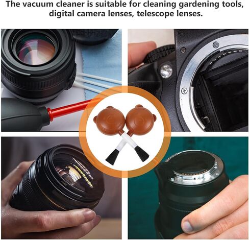 DOITOOL 2pcs Air Blower and Dust Blower Brush for Camera Lens and Electronics Suitable for Photography Equipment Cleaning in Kuwait