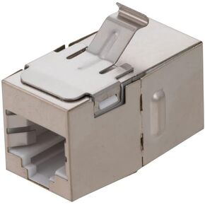 NavePoint CAT6 FTP وصلة Keystone مضمنة، RJ45 أنثى إلى RJ45 أنثى، 15 حزمة، فضي in Kuwait
