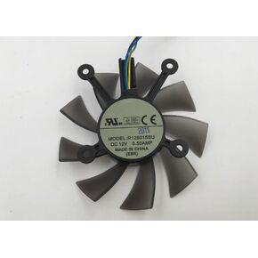 R128015SU 12V 0.50A مروحة بطاقة الرسومات ذات 4 أسلاك لـ GTS450 550 550TI in Kuwait