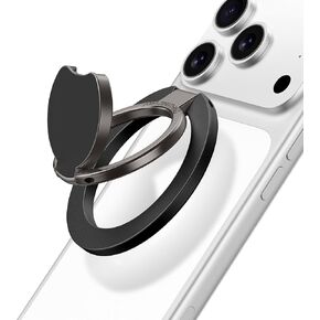 AMAZINGthing [Titan PRO MagFlex Grip Removable Phone Grip & Kickstand, Dual-Magnetic Mount, MagSafe-Compatible for iPhone 17/16/15/14/13/12 and MagSafe Cases Black in Kuwait