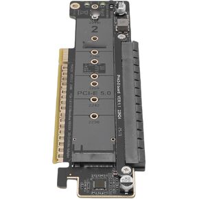 بطاقة محول GOWENIC PCIe إلى M.2، تدعم PCIe 5.0 4.0 3.0 مع تصميم متشعب لمحركات أقراص NVMe SSD المزدوجة، متوافقة مع محولات U.2 وSFF 8639، متوافقة مع الإصدارات السابقة لأجهزة الكمبيوتر المكتبية in Kuwait